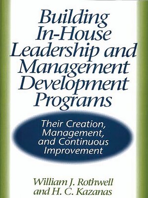 cover image of Building In-House Leadership and Management Development Programs